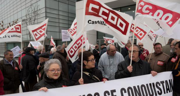 Pensionistas y jubilados de CCOO se movilizan