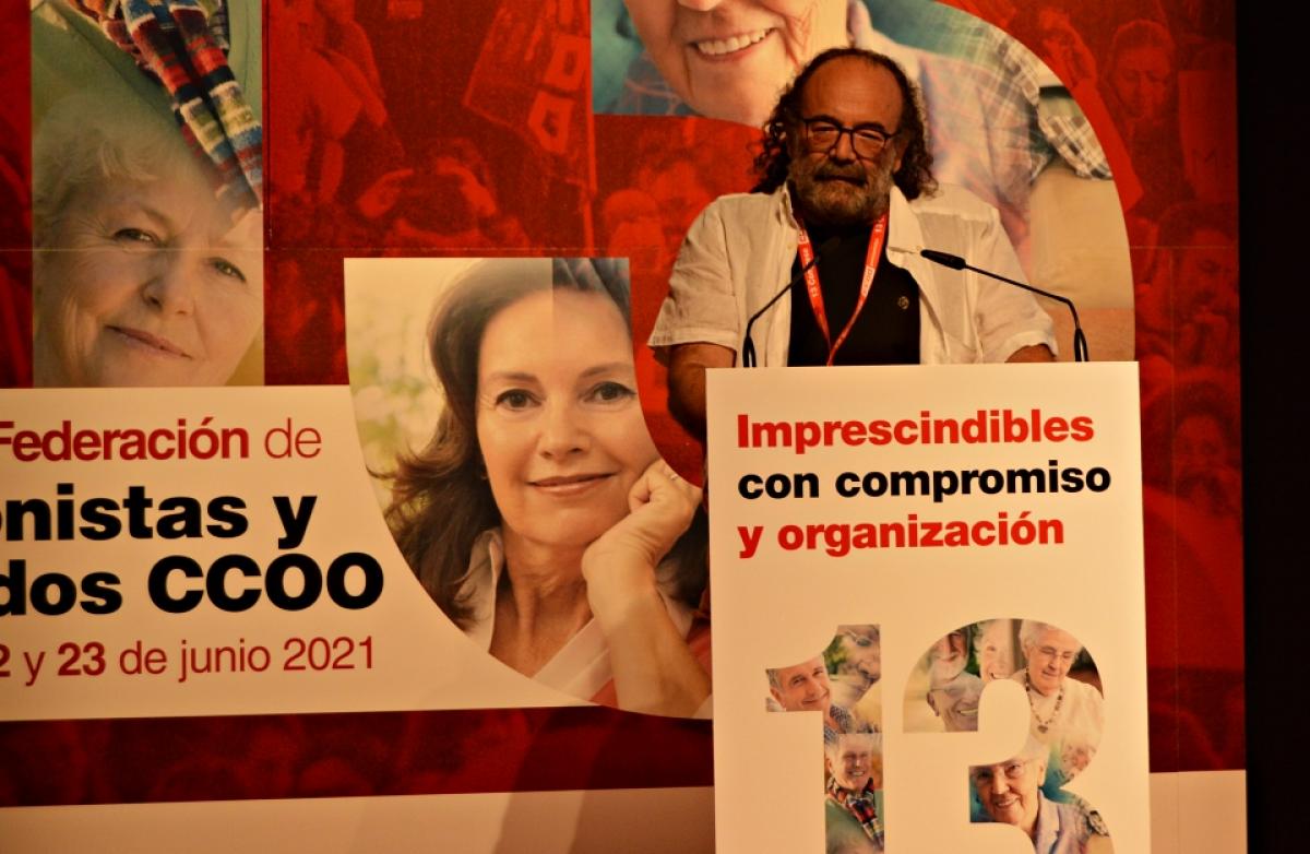 Vicente Llamazares, Secretario general de la Federación de Pensionistas y Jubilados de CCOO