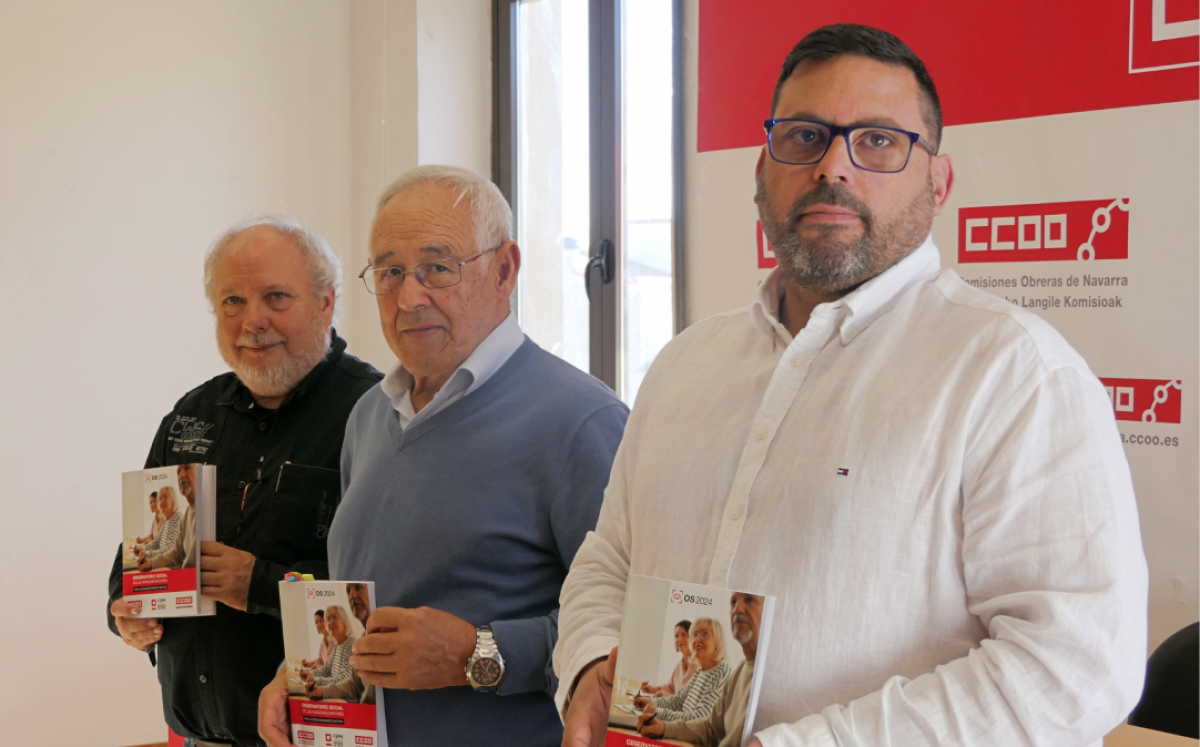 CCOO de Navarra ha presentado en rueda de prensa el ‘Observatorio Social de las Personas Mayores'