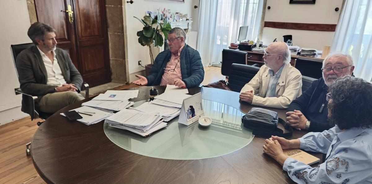 Reunión de Pensionistas de CCOO Galicia con el presidente de la FEGAMP